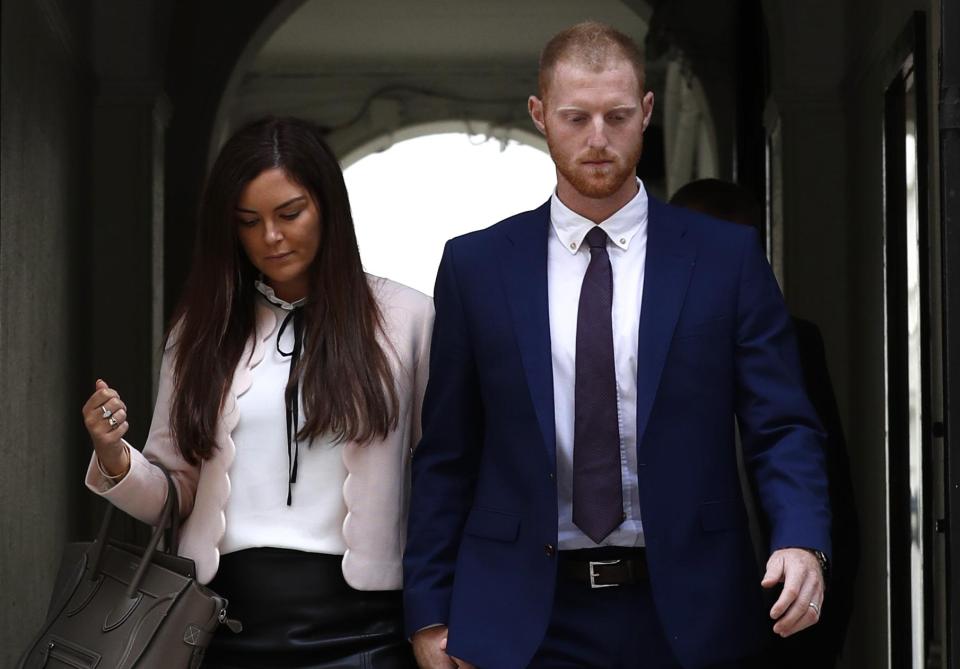 Ben Stokes was found not guilty along with co-defendant Ryan Ali