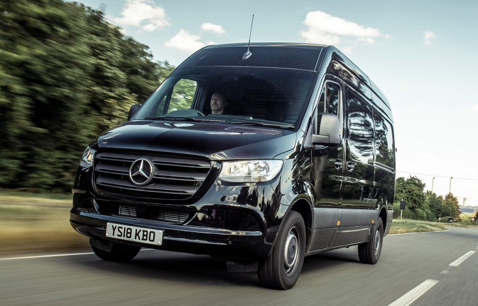  The functional body shape of the Sprinter belies the technology lurking both beneath the bonnet and within the driver's reach