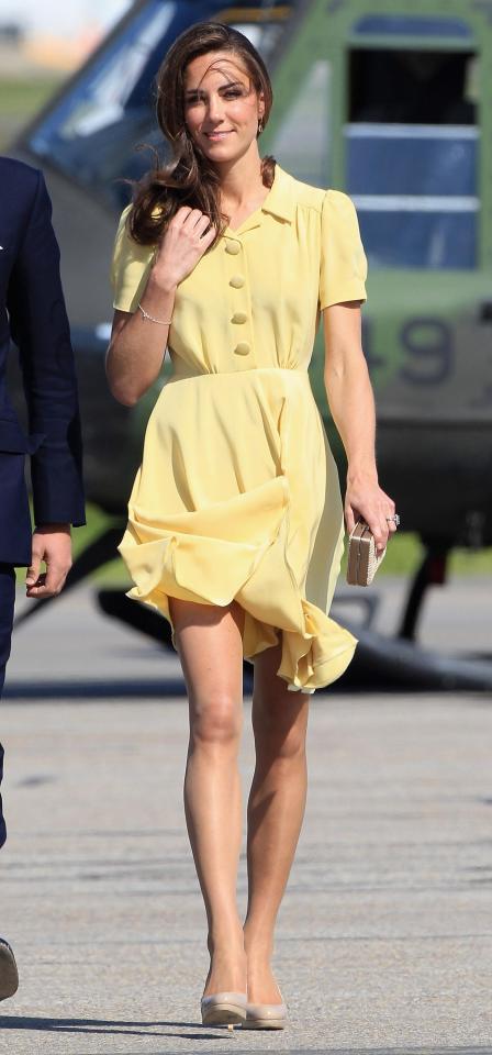  Kate Middleton doesn't want a repeat of her Jenny Packham dress blowing up at Calgary airport in 2011