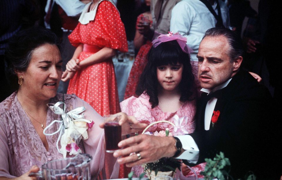  Morgana King, left, starred alongside Marlon Brando in the Godfather films