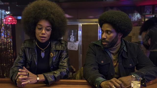  A shot from the upcoming film BlacKkKlansman