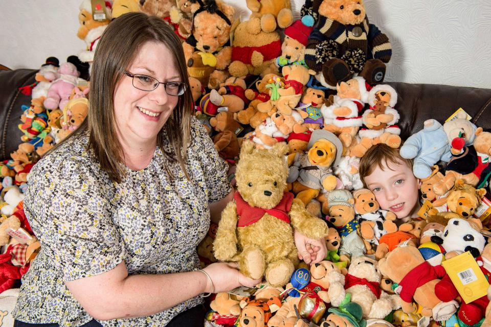  Vicky has been collecting Pooh bears for more than 20 years