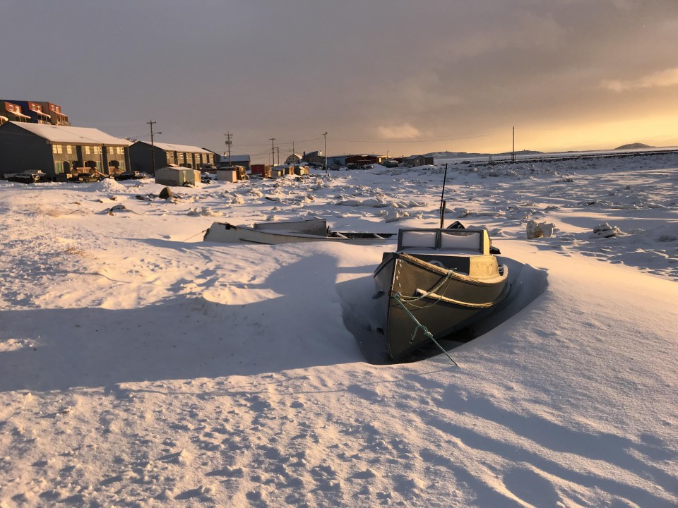 Christopher managed to end up 1,400 miles away from where he wanted to go, in a town called Iqaluit