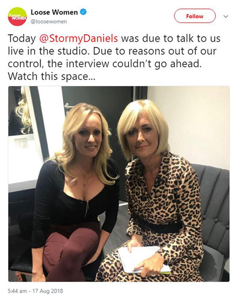  The adult actress was booked on Loose Women with Sun columnist Jane Moore to explain why she quit CBB