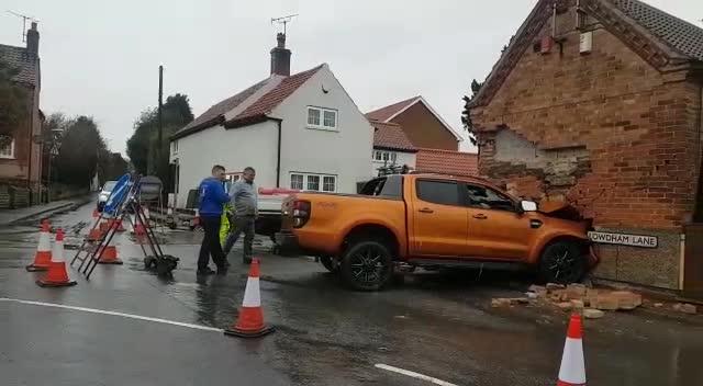  The cottage has had to be demolished after the crash