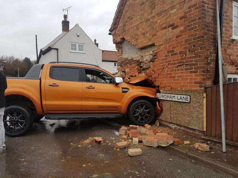  George Gamble has been banned from the road for 20 months after crashing his pick-up truck into a cottage while drunk