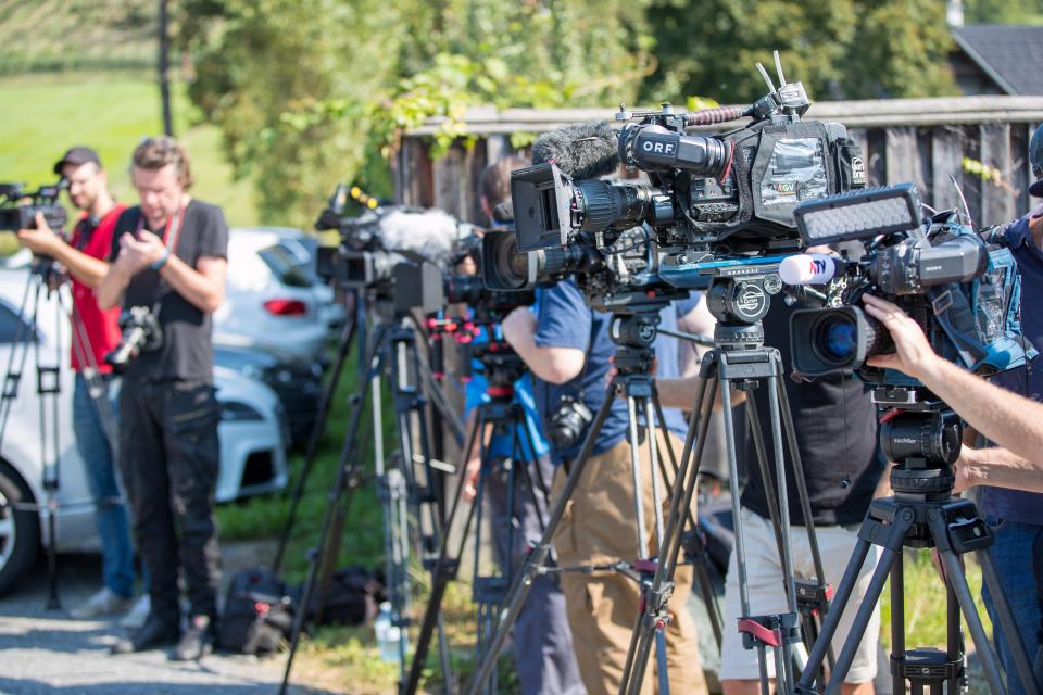  News worthy... The world's media were camped outside the wedding