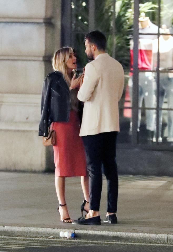  The pair were spotted having a furious argument by a bus stop last week which Laura described as a 'little bicker'