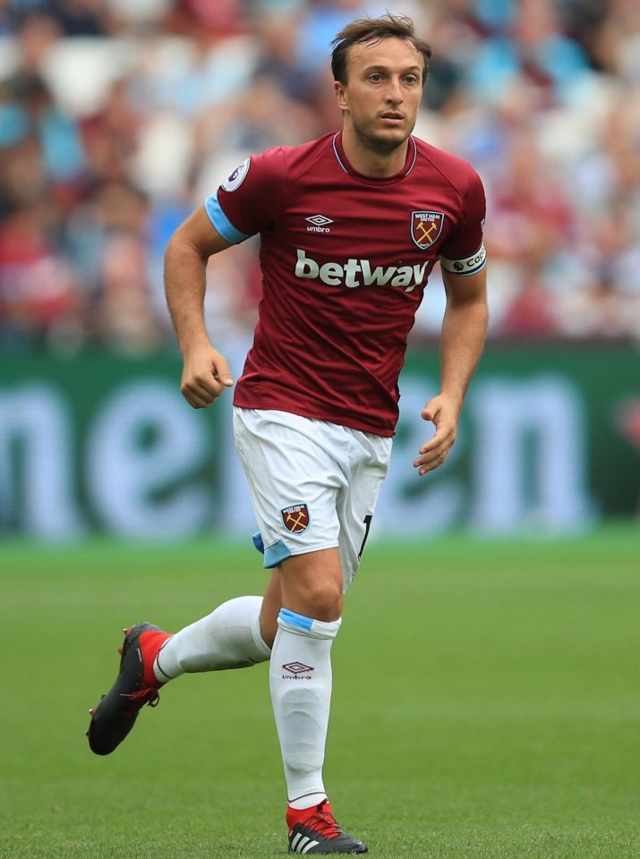  Mark Noble could lose his place in West Ham's midfield for their clash against Arsenal on Saturday