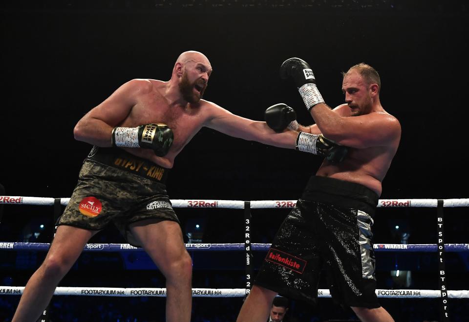  It was a routine win for Fury as he secured another 10 rounds of boxing under his belt