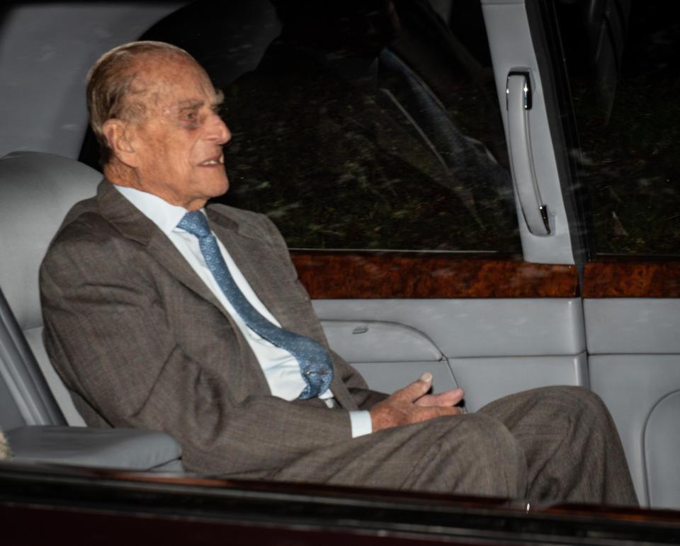  The Duke of Edinburgh attending church last week