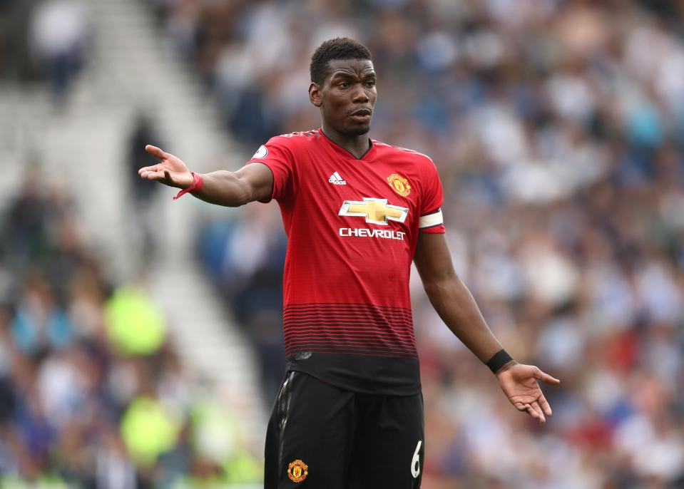 Paul Pogba was unable to inspire Manchester United to victory over Brighton last weekend