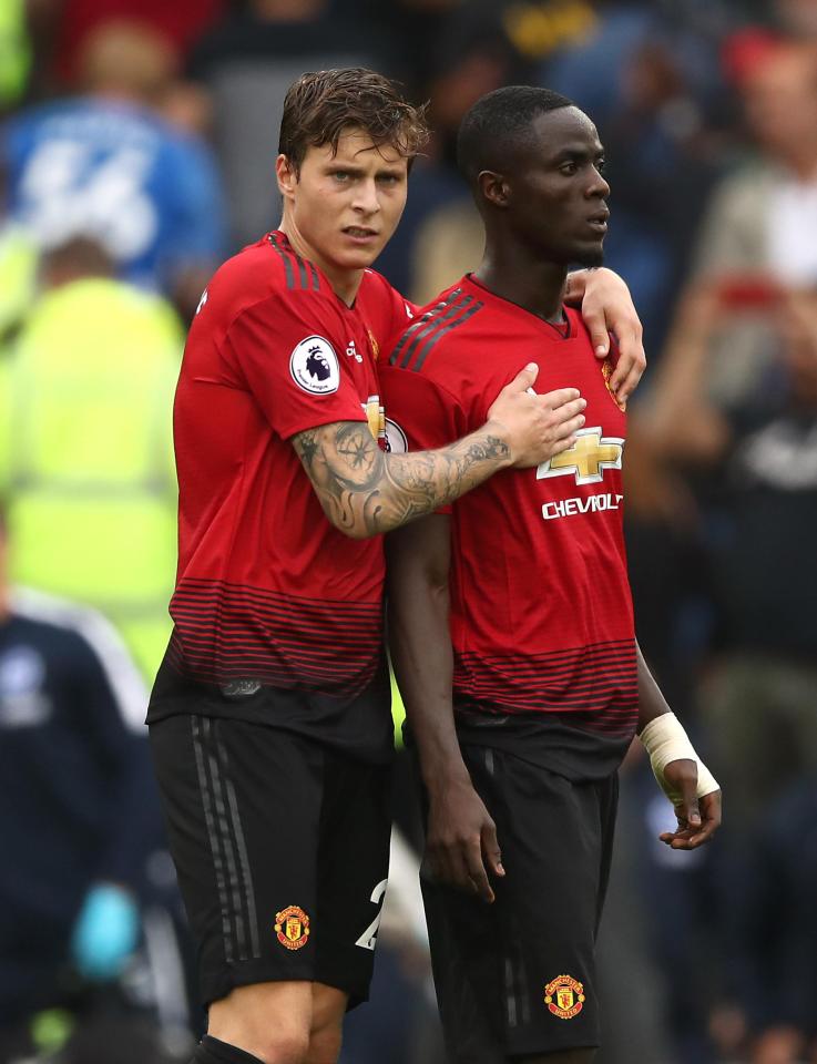 Victor Lindelof and Eric Bailly were singled out for criticism in Manchester United's defeat at Brighton