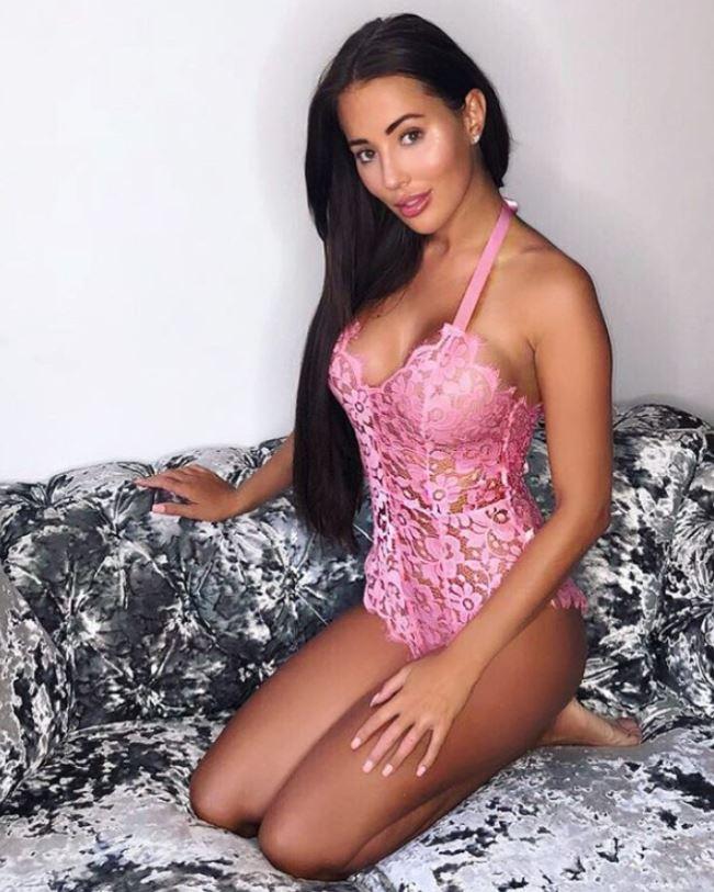  Yazmin Oukhellou looked pretty in pink in this frilly version