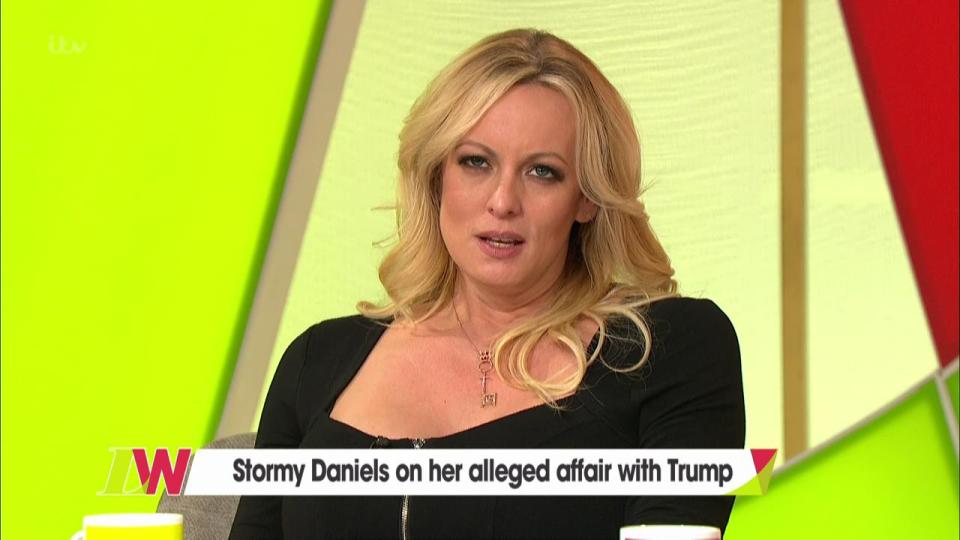  Stormy Daniels, 39, was interviewed on Loose Women about her Trump troubles and sudden CBB dropout