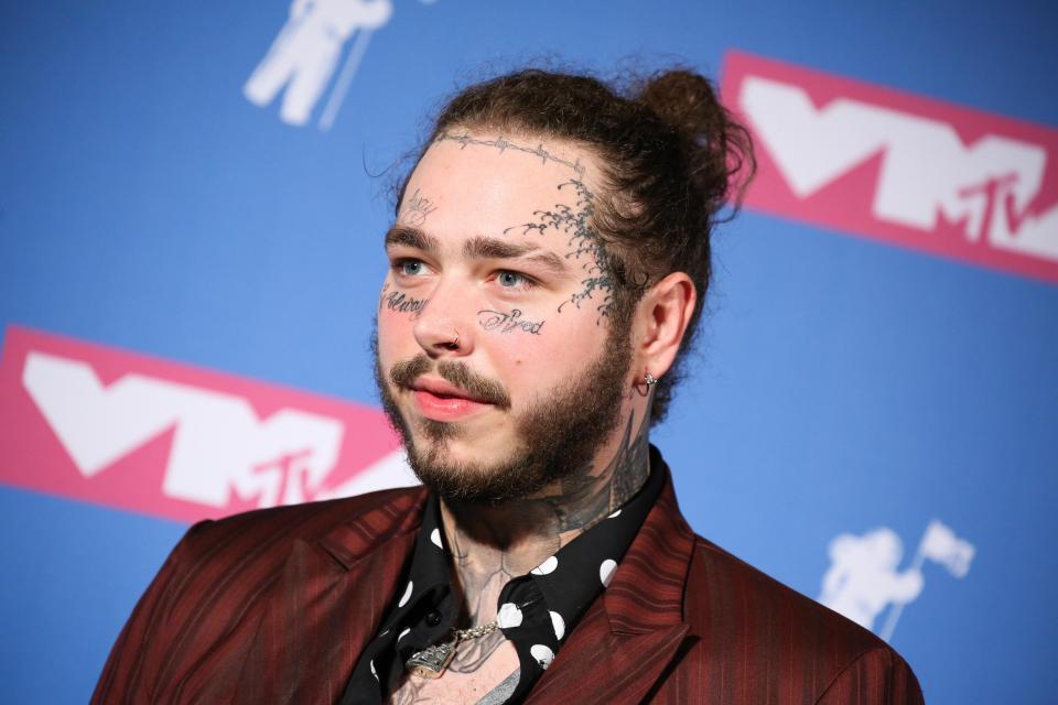  Post Malone is a rapper and singer from America