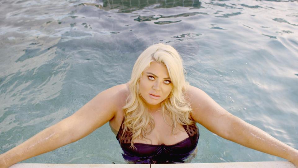  Gemma Collins pulls a sultry pose in a swimsuit to promote her new show Diva Espana