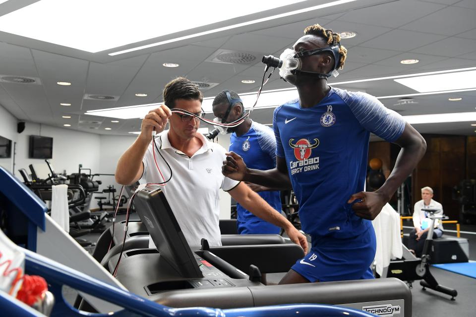  Young striker Abraham is still in Maurizio Sarri's Blues squad