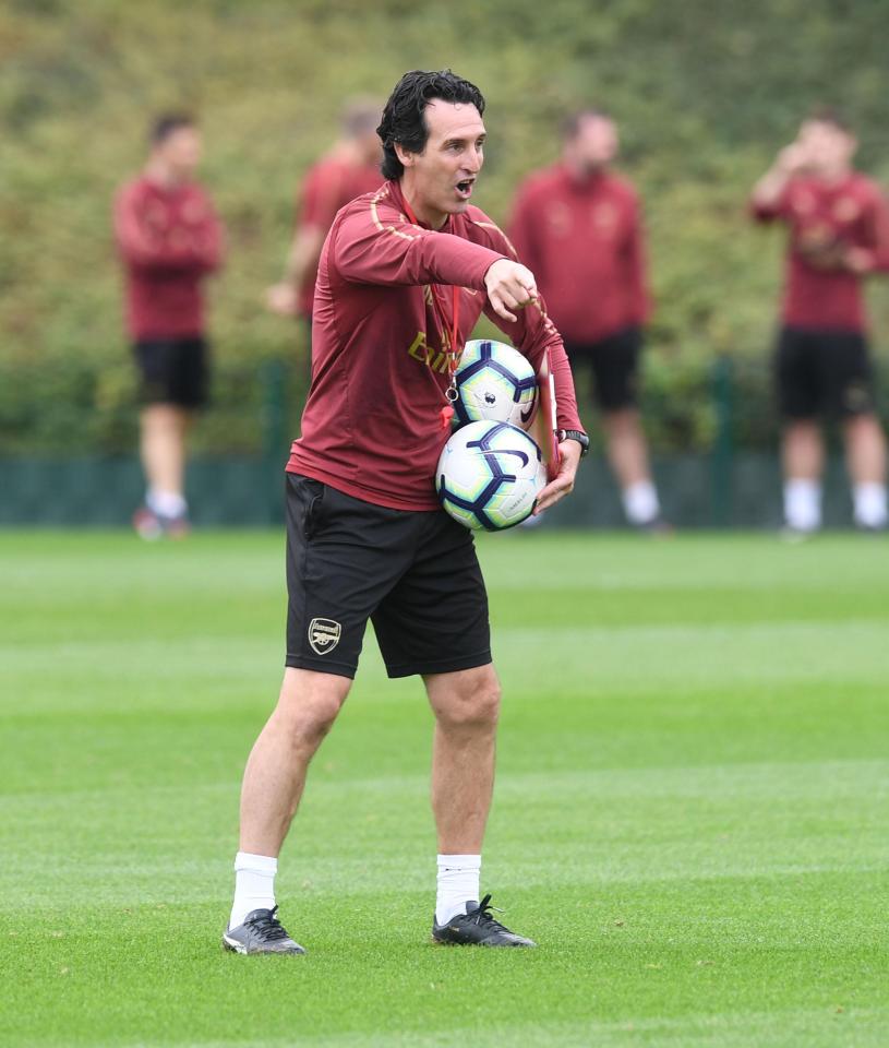  Unai Emery is looking to secure his first point as Arsenal manager