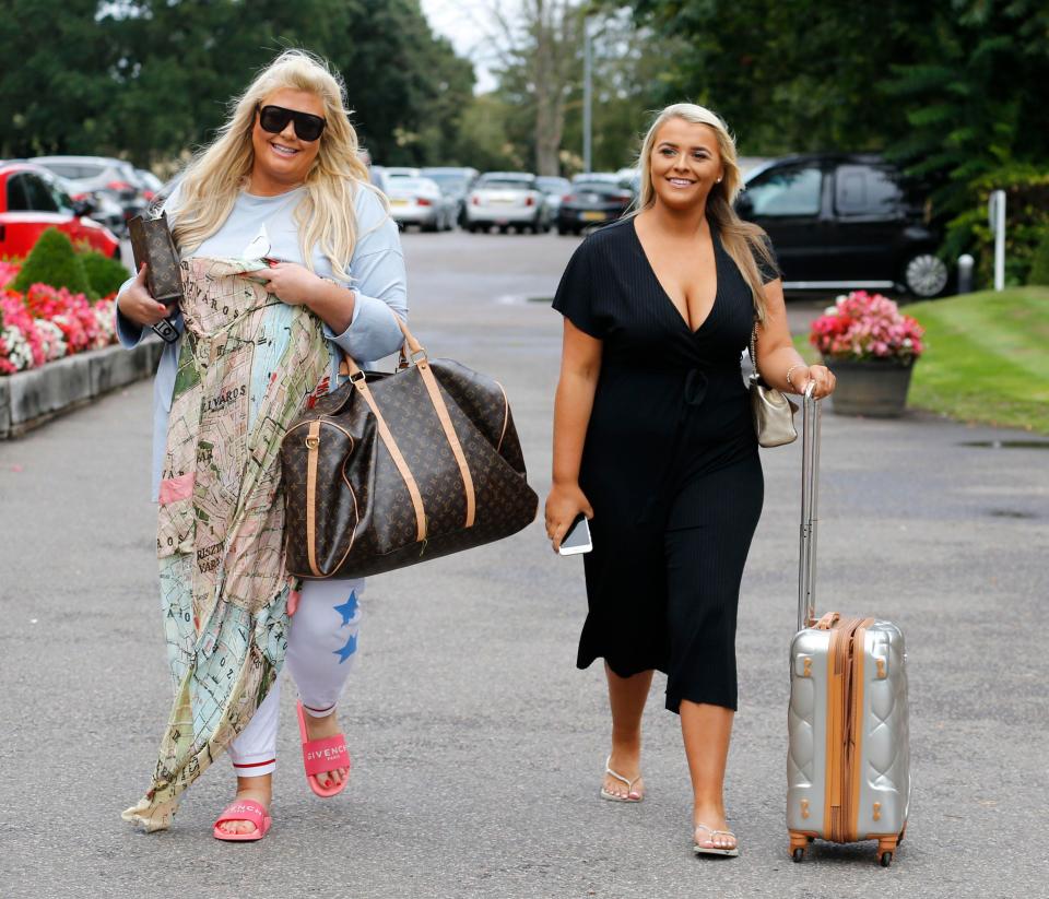  Gemma Collins with pal Saffron Lempriere who she filmed with on The Only Way is Essex today