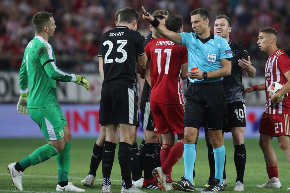 The home side were reportedly angered Slavko Vincic did not award two first-half penalties