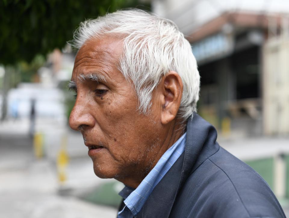  Unemployed Antonio Cardenas, 64, saw his 20-year-old son killed by muggers