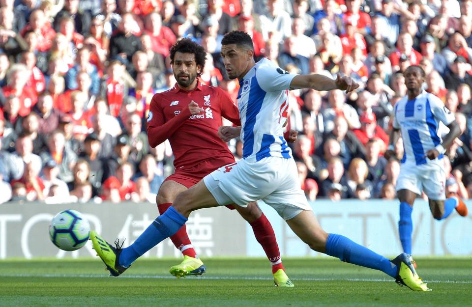 Mo Salah scored Liverpool's winner as they beat Brighton to go top