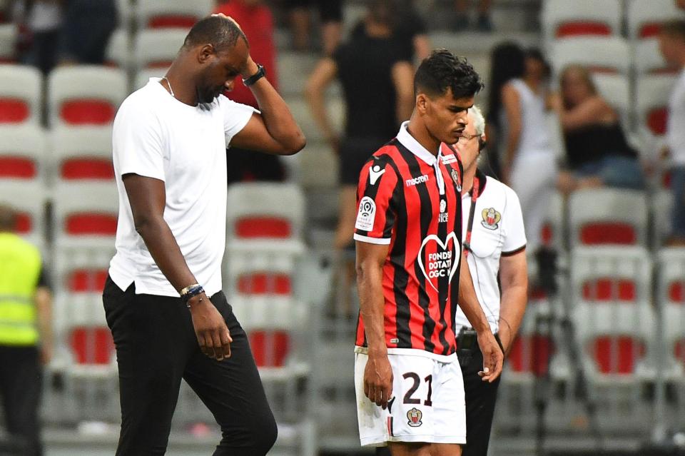 Patrick Vieira's Nice outfit lost 4-0 to Dijon