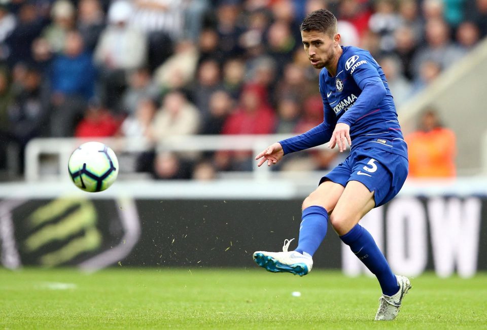 Jorginho completed 86 out of 92 passes in the first-half against Newcastle