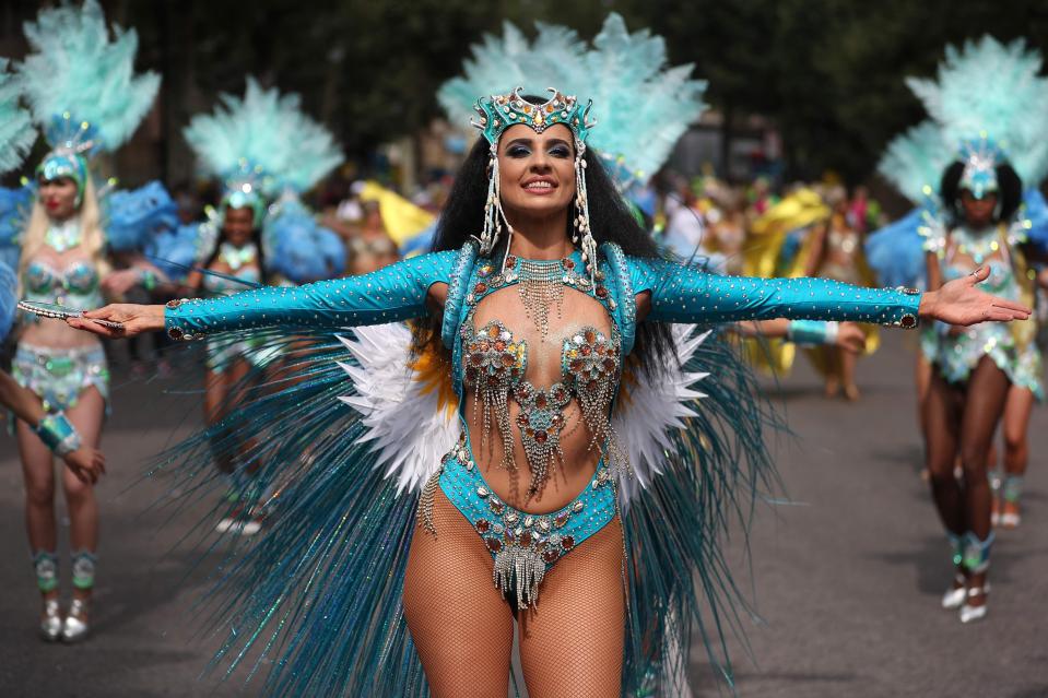  Dancers take to the streets for a parade