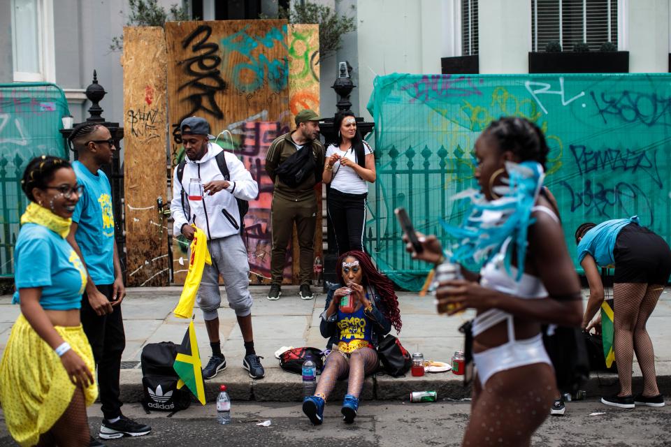  Revellers enjoy the day's festivities