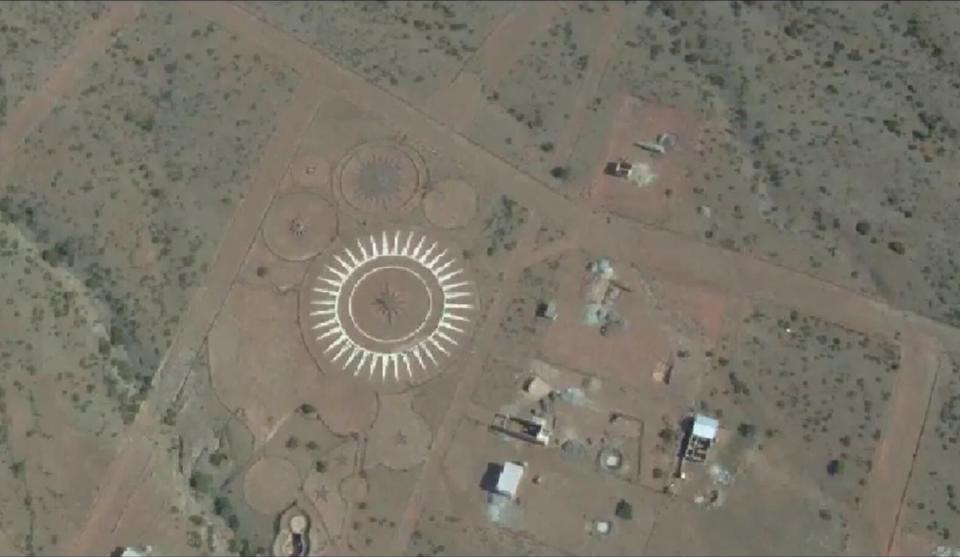  The spectacular space terminal is a collection of rocks forming the shape of a star