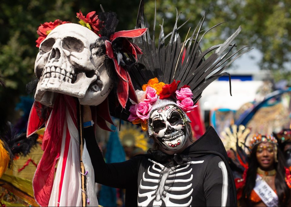  A Mexican Day of the Dead style costume was among the parade