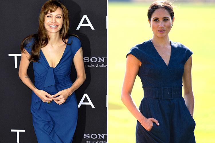  Meghan brought out a blue dress for a non-official outing