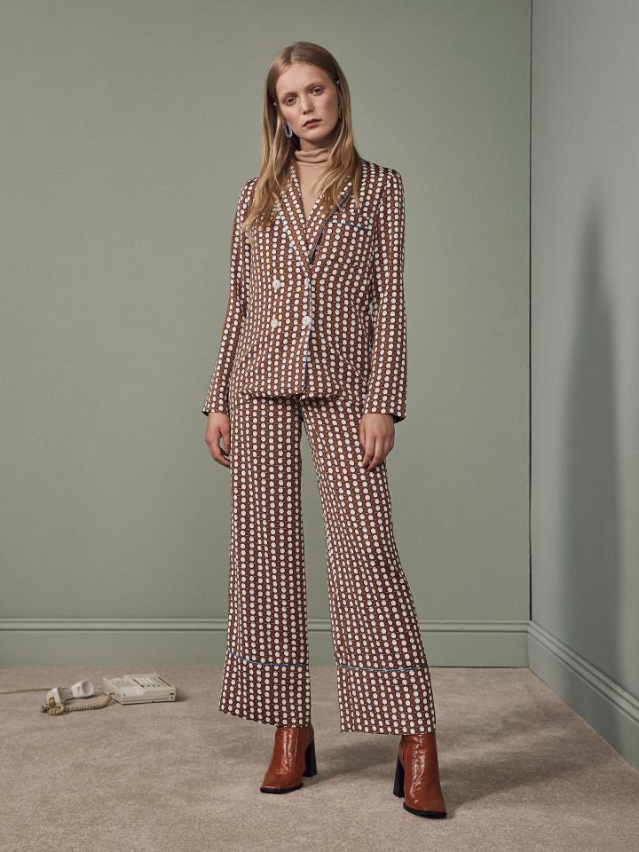  TIP: Pyjama dressing has made it out from under the duvet and into your wardrobe, layer with a fine knit for daywear