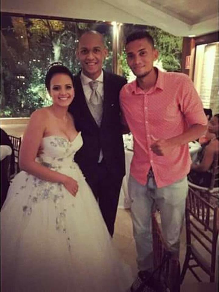 Fabinho and his wife Rebeca 