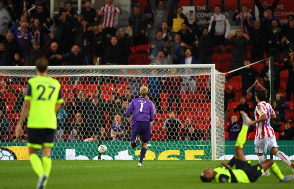  Huddersfield midfielder Juninho Bacuna netted a comical own goal from the halfway line against Stoke