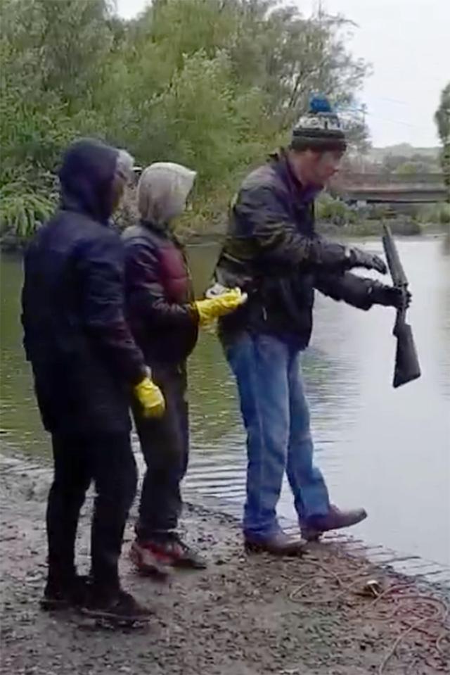  The family have previously found swords, a safe-door and an empty money box in their treasure hunts - but were not expecting to find the loaded gun