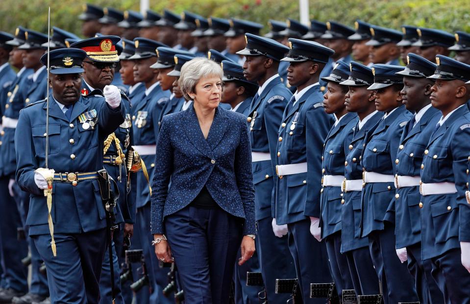  Theresa May is the first Prime Minister for 30 years to visit Kenya