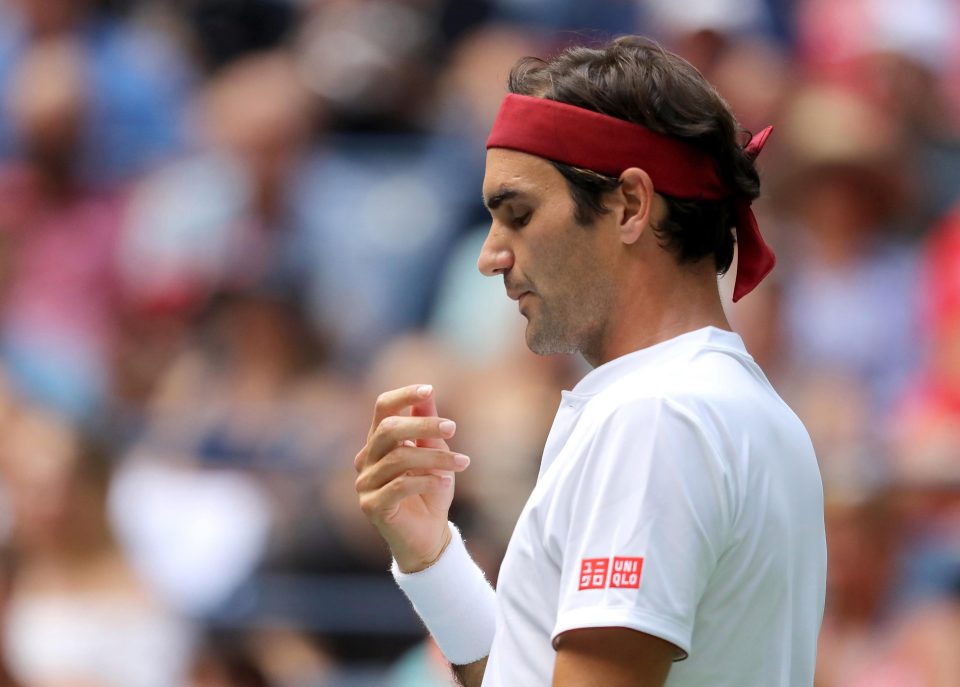  Despite the searing heat in New York, Federer remained as cool as ever on his way to victory