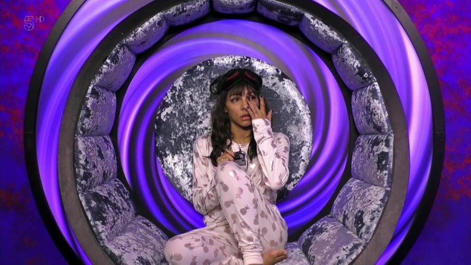  Roxanne was left in tears in the Celebrity Big Brother house after clashing with Ryan