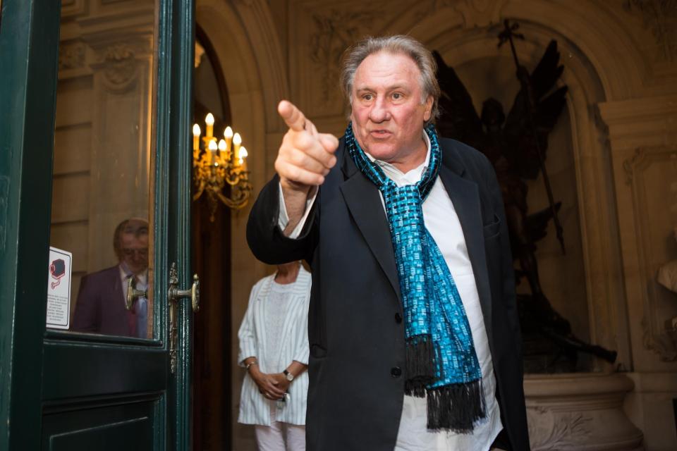  Making a point... Gerard Depardieu is France's best known film star