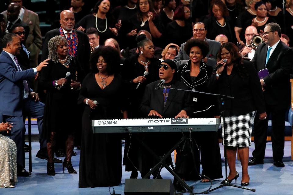  Stevie Wonder dedicated his song, I'll Be Loving You Aways, to Aretha