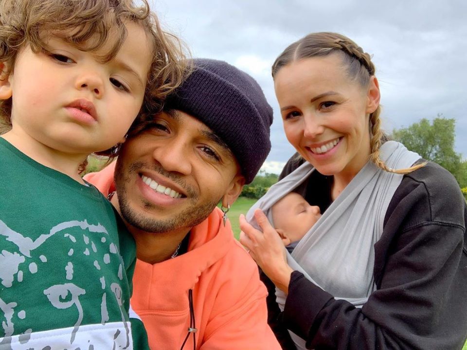  Sarah and Aston with their adorable family