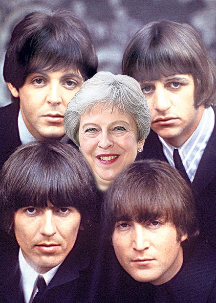  Theresa May's favourite band is The Beatles...how she would look with the Fab Four