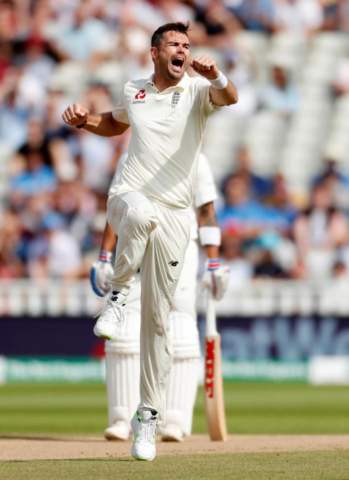 Jimmy Anderson got England off to the perfect start on day four