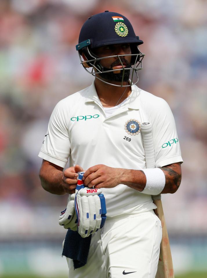 Virat Kohli was out for 51 to put England in command