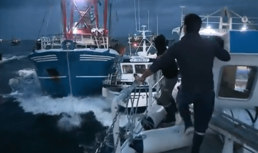 In 2018, French fishermen were accused of endangering the lives of British mariners in a clash over scallops