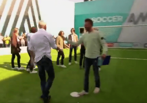  Paul Gascoigne snubs Fenners as he goes for a high five