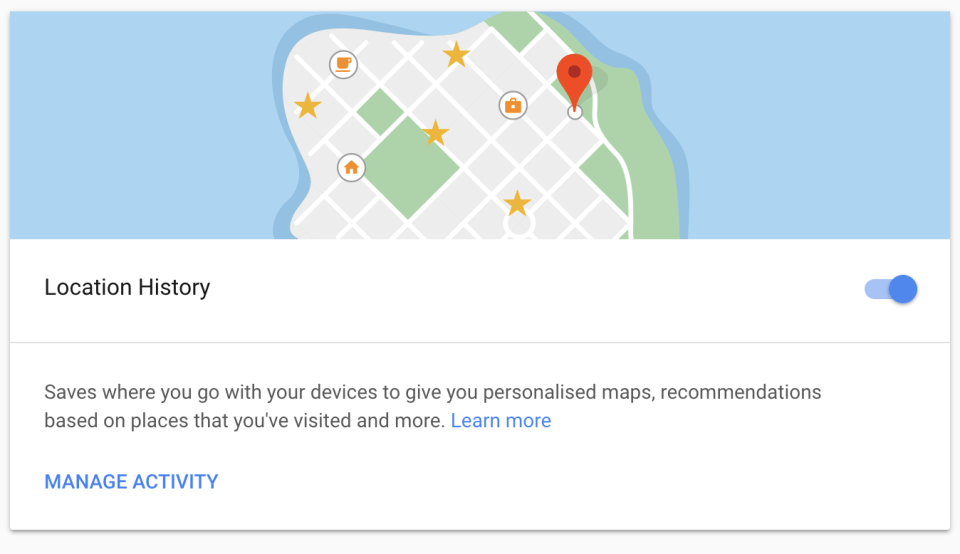 You can turn off Google Location History to stop the company recording a detailed map of your travels